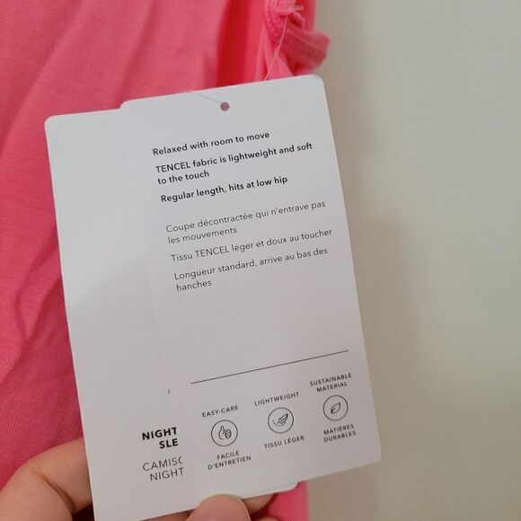 Athleta Nighttime Bliss Sleep Cami Pink S NWT - Picture 6 of 7
